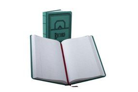 Boorum &amp; Pease Record/Account 12 1/8 x 7 5/8 Inch 500-Page Record Rule Book (66-500-R)