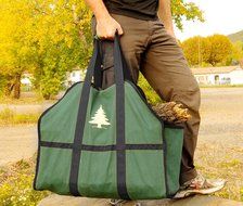 Skonzig Premium Firewood Carrier and Holder, Genuine, Super Durable Canvas, Heavyduty Log Tote, Build To Last,... N3