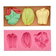 Mr.S Shop 3D Vegetables Silicone Mold Fondant Cake Mold Soap Mold Kitchen Baking Cake Decorating Tools N2