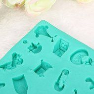 18 Holes Boots Horse Silicone Cake Mold Decoration Cake N3