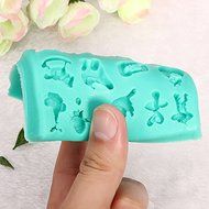 18 Holes Boots Horse Silicone Cake Mold Decoration Cake N5