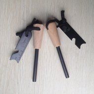 Fire Starter, Geekercity&reg; Traditional Bushcraft Survival Flint Fire Starter Ferrocerium Rod Kit with Drilled Wooden... N6
