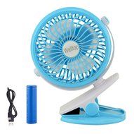 Welltop 5-inch Portable Clip Fan Rotatable Clamp Fans USB or Battery Powered Table Fan Rechargeable Desktop Fan... N4