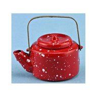 Dollhouse SMALL RED KETTLE