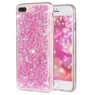 iPhone 7 Plus Case, iPhone 7 Plus Glitter Case, PHEZEN Luxury Bling Glitter Gold Foil Embedded Clear Rubber Gel... N4