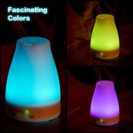 RELEEDER Aromatherapy Essential Oil Diffuser 7 colors,120ml Ultrasonic Cool Mist Aroma Humidifier, Waterless Auto... N10