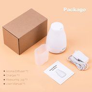 RELEEDER Aromatherapy Essential Oil Diffuser 7 colors,120ml Ultrasonic Cool Mist Aroma Humidifier, Waterless Auto... N11