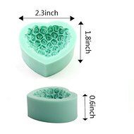 2win2buy Heart Shape Rose DIY Silicone Mould Cake Fondant Mold Soap Mold Chocolate Candy Baking Tools N2