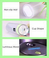 Touchshop Mini USB Cool Mist Humidifier 300ml Ultrasonic Anion Air Diffuser with Adjustable Mist Mode Auto Shut-off... N3