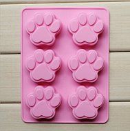 New Silicone 6 Holes Cat Claws Shape Cake Decorating Bakeware Mold Soap Chocolate Kitchen Cooking Tools Food Dessert... N2