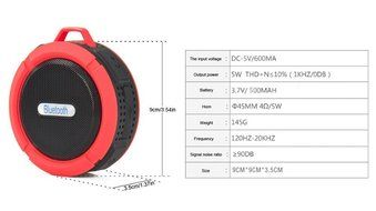 Boss Fitness Products - Portable Bluetooth Speaker - Compact Sports Travel Speaker N7