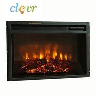 Clevr 26" 1400W Adjustable Electric Wall Insert Fireplace Heater W/Remote N5