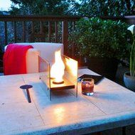 Tabletop Fireplace (Chiminea) Portable For Indoors/Outdoors. Uses Ethanol, Modern, Ventless, Does Not Emtit Unsafe...