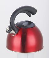Naturally Home - Tea Kettle; Whistling Teapot Design; Large 3.0L (3.2 Quart) (Red) N2