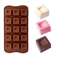 Dimpled Square Box Shape Chocolate Silicone Mold Baking Cake Decoration Mould