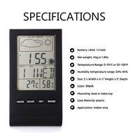 Fineed Mini Indoor Humidity Gauge, Temperature and Humidity Monitor, Digital Alarm Clock Snooze Calendar and Home... N5