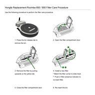 Hongfa Irobot Roomba Replacement Filter Roomba Hepa Filter and 3 Armed Side Brush for Roomba 800 Series Replenishment... N7