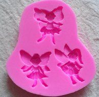 Design 191 3 Angel Girls 3D Silicone Fondant Mold, Cake Decoration Tool, Food Grade Material N3