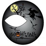 Spritech(TM) Fashionable Terrorist Monster Temporary Eye Tattoo Makeup Colorful Eye Shadow Art for Halloween Stage... N5