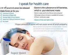 Ozone Air Purifier, Bon Tech Super Quiet Mini Ozone Ionizer Air Purifier for Smokers, Refrigerator, Car, Bathroom... N2