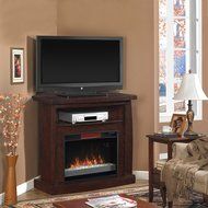 ClassicFlame 26DE6989-X144 Boomerang Wall or Corner TV Stand for TVs up to 47" (Electric Fireplace Insert sold... N2