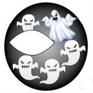 Spritech(TM) Fashionable Terrorist Monster Temporary Eye Tattoo Makeup Colorful Eye Shadow Art for Halloween Stage... N7