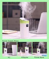 Touchshop Mini USB Cool Mist Humidifier 300ml Ultrasonic Anion Air Diffuser with Adjustable Mist Mode Auto Shut-off... N4