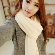 KAKA(TM) Women's Korean Artistic Stylish Winter Colorful Knitting Wool Scarves Oversized Dual Using Scarf Shawl... N9