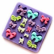 Silicone Bows Cake Mold Cookie Biscuit Jelly Mould N14