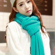 KAKA(TM) Women's Korean Artistic Stylish Winter Colorful Knitting Wool Scarves Oversized Dual Using Scarf Shawl... N12