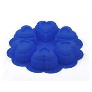 Heart-Shaped Baking Mold Cake Mold Silicone Mold Egg Pudding Tart Mold For Microwave Oven