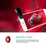 3 In 1 Universal Phone Camera Lens Kit with 0.4X Super Wide Angle Lens, 180 Degree Fish Eye Lens and 10X Macro... N32