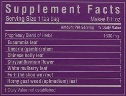 Triple Leaf Tea, Tea Bags, Blood Pressure, 1.4-Ounce Bags, 20-Count Boxes (Pack of 6) N4