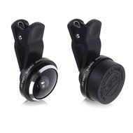 3 In 1 Universal Phone Camera Lens Kit with 0.4X Super Wide Angle Lens, 180 Degree Fish Eye Lens and 10X Macro... N36