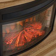 Paite 26 in. Curved Fireplace Insert