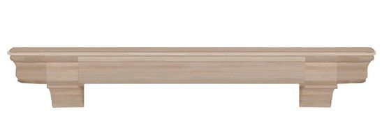 Pearl Mantels 415-60-50 Abingdon Wood 60-Inch Fireplace Mantel Shelf, Medium Distressed Oak N6