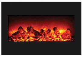 Amantii ZECL-26-2923-BG Zero Clearance Series Built-In Electric Fireplace with Ice Media Kit, 26 Inch N16