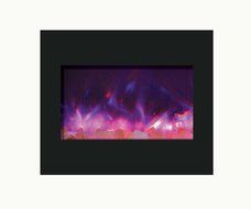 Amantii ZECL-26-2923-BG Zero Clearance Series Built-In Electric Fireplace with Ice Media Kit, 26 Inch N17