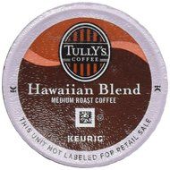 TULLY'S HAWAIIAN BLEND COFFEE K CUP 48 COUNT packaging may vary
