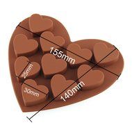 Heart Shape Silicone Cake Cookie Chocolate Mold Mould Ice Pan Tray Baking Tool N3