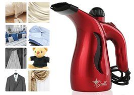 Stella Premier Steamer Handheld Multi Purpose Use, Home and Fabric Red, 7 oz