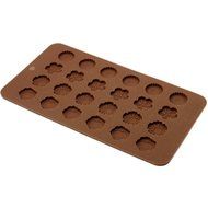 DUFUSTORE Chocolate Cake Candy Baking Silicone Bakeware Mould Flower Pattern Random Color