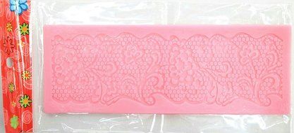 Silicone Cake Decorating Mold for Fondant, Gum Paste, or Sugar Paste (Brazilian Lace) N4