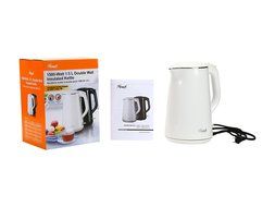 Rosewill Double Layer Insulated Stainless Steel Pot Double Wall Tea Water Kettle Cool Touch Exterior, 1.5 L, Black... N13