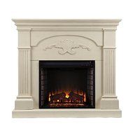 Upton Home Gilbert Modern Ivory Electric Fireplace N7