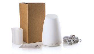 Tsonmall Aroma Essential Oil Diffuser 100ml Portable Cool Mist Aroma Humidifier with Changing 7 LED Lights N4