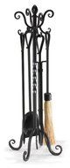 Pilgrim Home and Hearth 19008 Napa Forge Victorian Fireplace Tool Set, Brushed Bronze N2