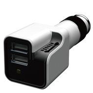 ATD Innovation Design Rapid Charge Dual USB Ports Car Air Purifier Ionizer Oxygen Bar Humidifier(White) N2
