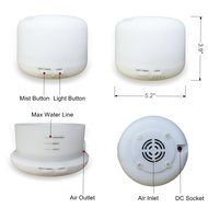 300ml Aromatherapy,Essential Oil Diffuser, Diffuser Portable Ultrasonic Aroma Humidifier with 7 Color Changing... N6