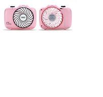 High Quality USB 5V rechargble Mini Camera Style Fan with Piano key Swtiches made of ABS material(pink)